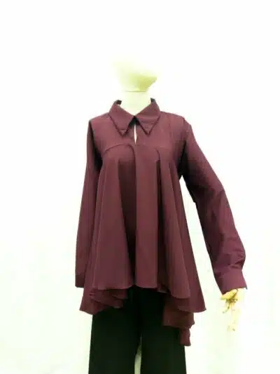 Tail Tunic, One Size (long sleeve) Wine