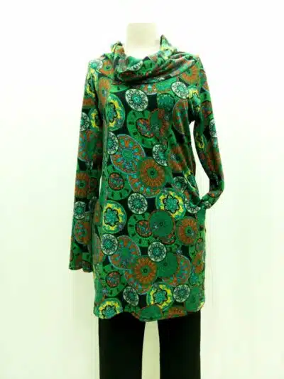 Mini φλις φόρεμα (green)