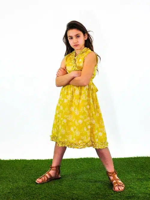 Παιδικό Κίτρινο Φόρεμα