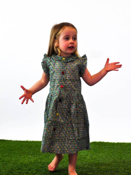 Παιδικό Φόρεμα Πολύχρωμα Κουμπιά