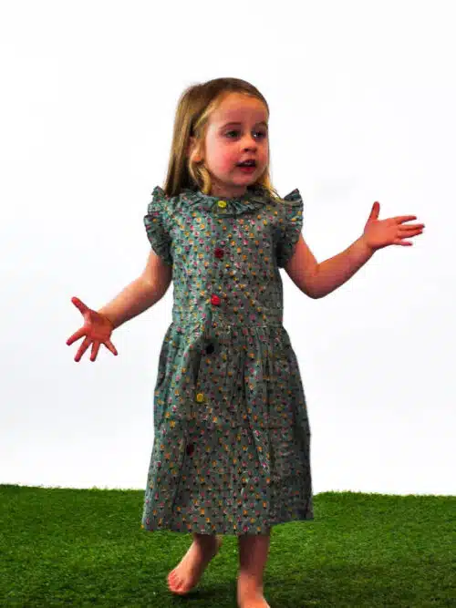 Παιδικό Φόρεμα Πολύχρωμα Κουμπιά