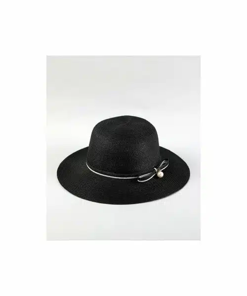 Καπέλο με Πέρλα Μαύρο