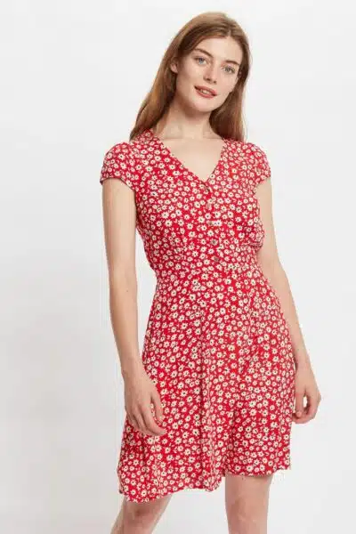 Mini 60’s Φόρεμα, Κόκκινο