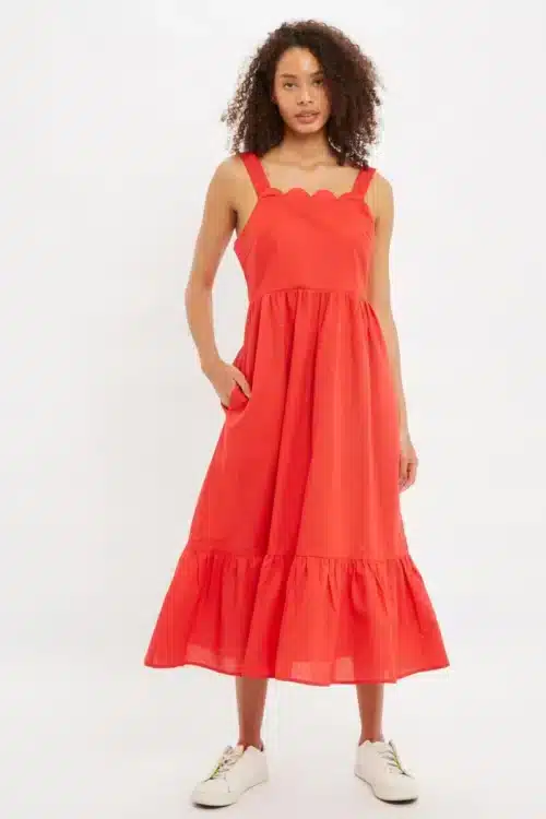 Αμάνικο Καλοκαιρινό Φόρεμα, Κόκκινο
