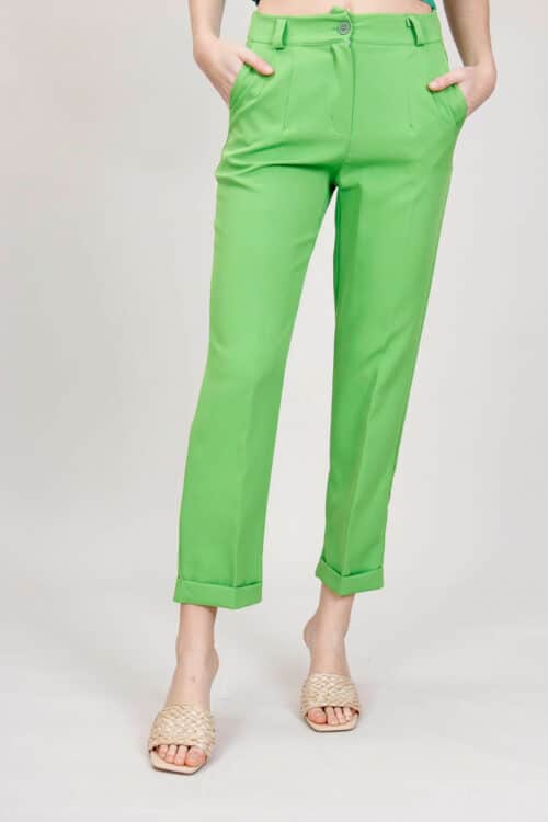 Γυναικείο Παντελόνι Tailored Cut, Πράσινο