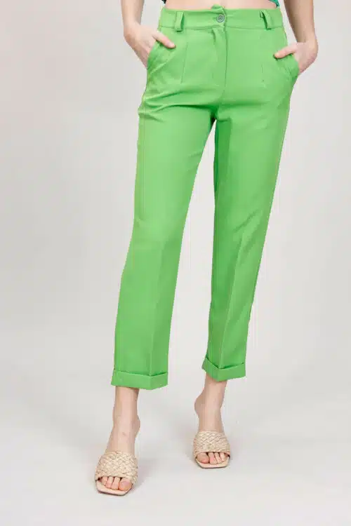 Γυναικείο Παντελόνι Tailored Cut, Πράσινο