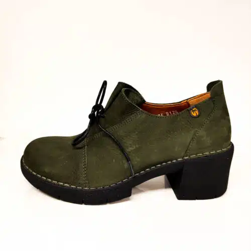 Γυναικεία Παπούτσια με Χοντρό Τακούνι, Πράσινα