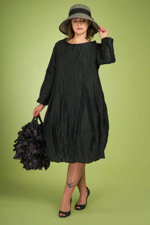 Μίντι Μπαλούν Φόρεμα, Μαύρο